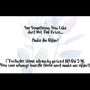 Like Something, But Not Price? Make An Offer!😊